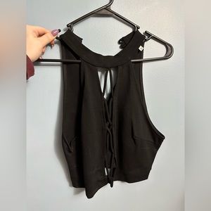 Black tank top